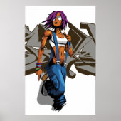 Grijze korf poster (Voorkant)