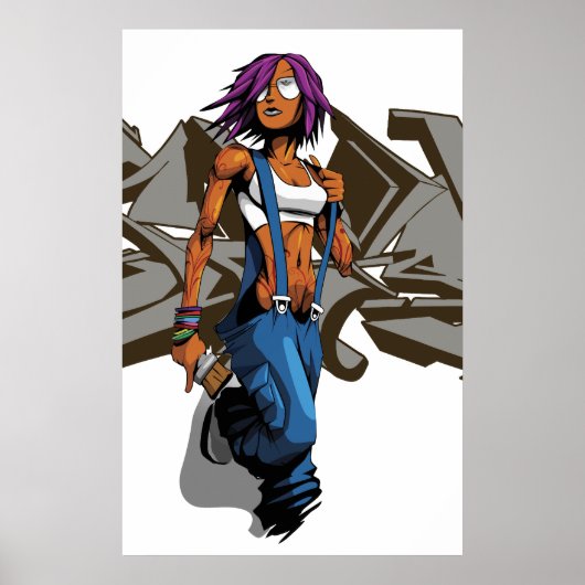 Grijze korf poster (Voorkant)