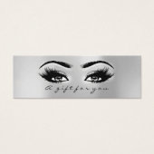 Grijze korter. Lashes Makeup Artist Mini Visitekaartjes (Voorkant)