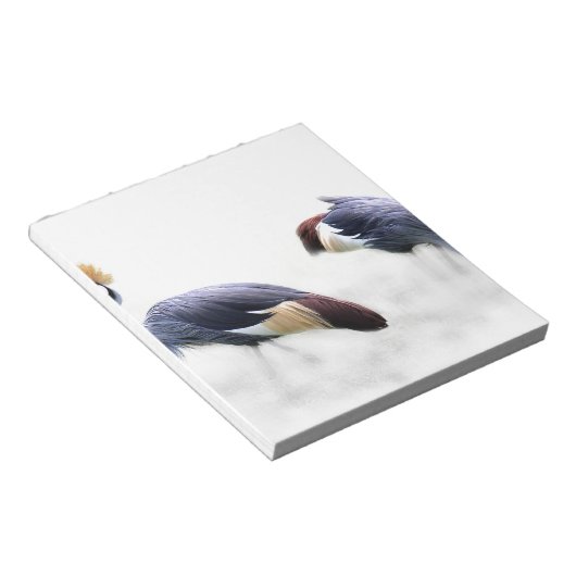 grijze kraan notitieblok (Schuin)