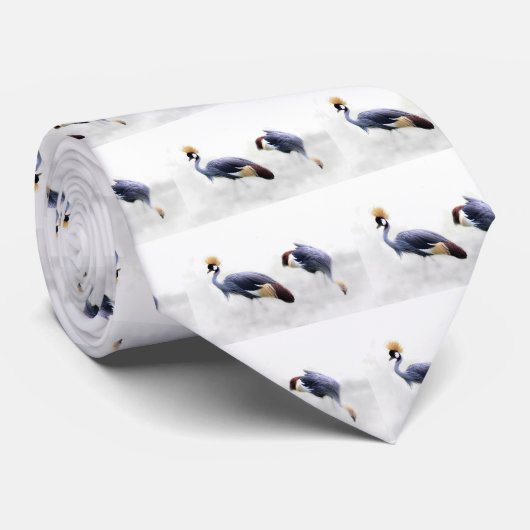 grijze kraan stropdas (Opgerold)