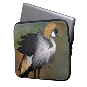 Grijze kraanbedekking voor laptophoes laptop sleeve