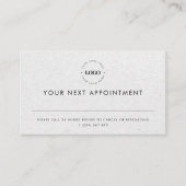 Grijze Kraft Custom Logo Business Afspraak Card Afsprakenkaartje (Voorkant)