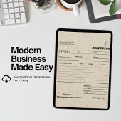 Grijze Kraft Factuur Verkoopbon Kleine Bedrijf Kaart