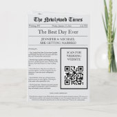 Grijze Krant Huwelijks Tijdslijn Programma Verhaal (Achterkant)