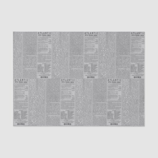  grijze krant tissuepapier (Voorkant)