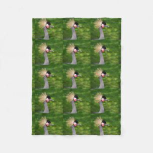 grijze kroon kraanvogel bank personaliseer beddeng fleece deken
