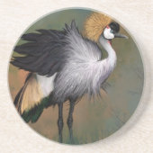 Grijze kroonkraanvogel Onderzetter (Voorkant)