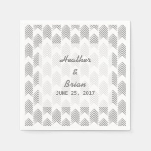 Grijze kruidenpapier Napkins Servetten