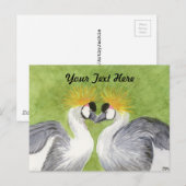 Grijze kruiperen briefkaart (Voorkant / Achterkant)