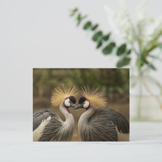 Grijze kruiperen briefkaart (Staand voorkant)