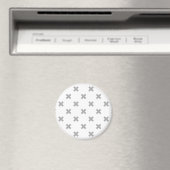 Grijze kruisstiften op wit magneet (Insitu (Vaatwasser))