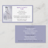 Grijze Krukken Apparatuur Medische Senior Care Visitekaartje (Voorkant / Achterkant)