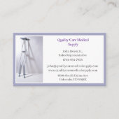 Grijze Krukken Apparatuur Medische Senior Care Visitekaartje (Voorkant)