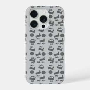 grijze laarzen iPhone 15 pro case
