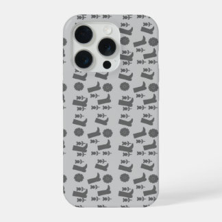 grijze laarzen iPhone 15 pro case