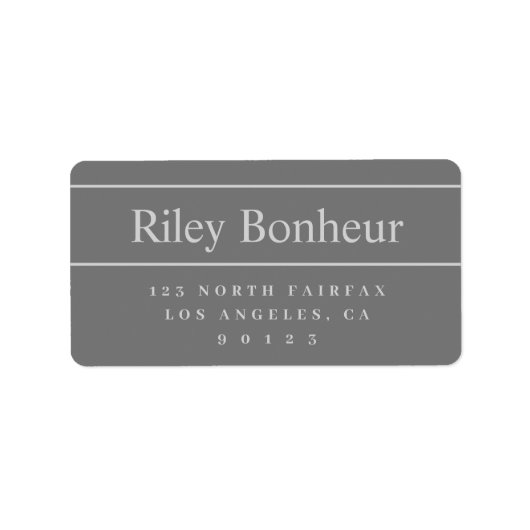 Grijze labels voor retouradres (Voorkant)