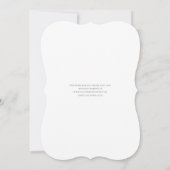 Grijze Lace Elegant Vintage bruiloft Kaart (Achterkant)