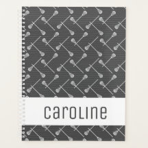 Grijze Lacrosse Witte Stikken gepatterd