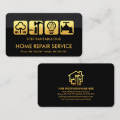 Grijze Lagen Gold Handyman Tools Visitekaartje (Voorkant / Achterkant)