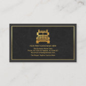 Grijze lagen Gold Truck Lijst Vrachtwagen Visitekaartje (Achterkant)