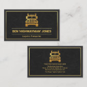 Grijze lagen Gold Truck Lijst Vrachtwagen Visitekaartje (Voorkant / Achterkant)