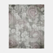 Grijze landskiezen fleece deken (Voorkant)