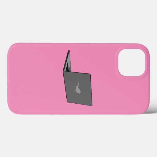 Grijze laptop met Bird Logo Cartoon Case-Mate iPhone Case (Achterkant (horizontaal))