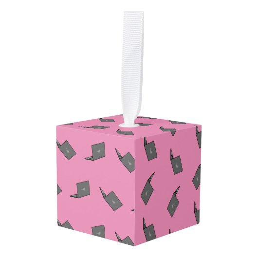 Grijze laptop met Bird Logo Cartoon Decoratie (Voorkant hoekig)