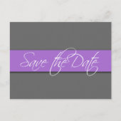 Grijze Lavendel Save the Date Briefkaarten Wedding (Voorkant)
