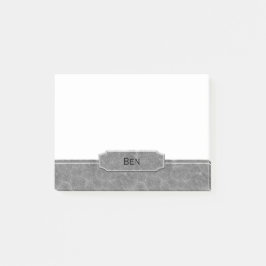 Grijze leder Monogram bekijken Post-it® Notes