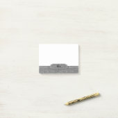 Grijze leder Monogram bekijken Post-it® Notes (Op bureau)