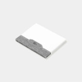 Grijze leder Monogram bekijken Post-it® Notes (Schuin)