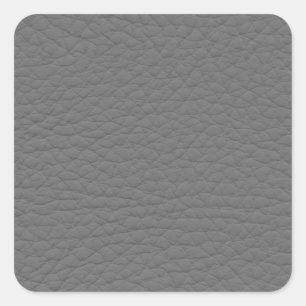 Grijze lederen textuur vierkante sticker