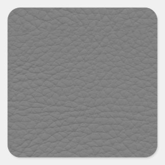Grijze lederen textuur vierkante sticker