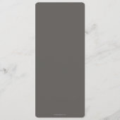 Grijze lederen Thanksgiving met schuine streep 4 c Menu (Achterkant)