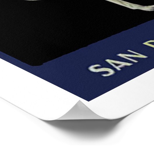  grijze leemon label Circa 1920 Poster (Hoek)