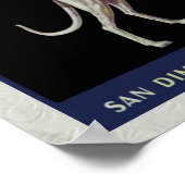  grijze leemon label Circa 1920 Poster (Hoek)