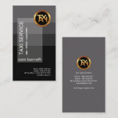 Grijze legance Speciaal Transparante Placard Taxi Visitekaartje (Voorkant / Achterkant)