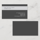 Grijze legant vlakbij professionele minimalistisch visitekaartje (Voorkant / Achterkant)