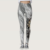 Grijze legercamo met macine poot leggings (Voorkant)