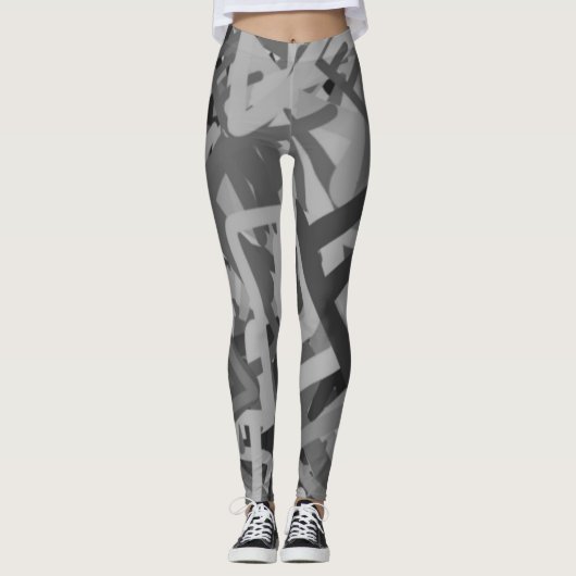 Grijze Leggings afdrukken (Voorkant)
