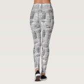 Grijze Leggings met Kraskaart Patroon (Achterkant)