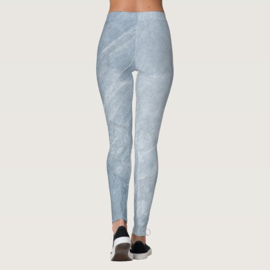 Grijze Leggings met marmereffect (Achterkant)