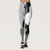 Grijze Leggings van Camouflage (Achterkant)