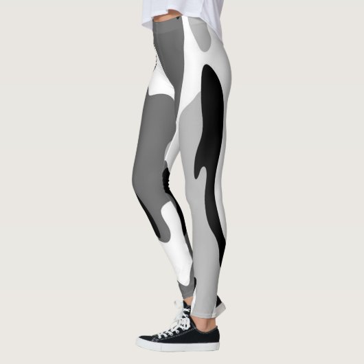 Grijze Leggings van Camouflage (Links)