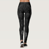 Grijze Leggings van vis (Achterkant)