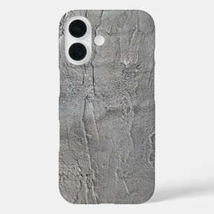Grijze leisteen textuur iPhone 16 hoesje
