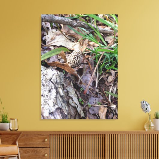 Grijze lentemodel op Canvas (Insitu (Woonkamer))