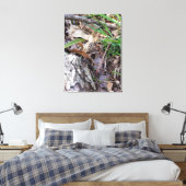 Grijze lentemodel op Canvas (Insitu (Slaapkamer))